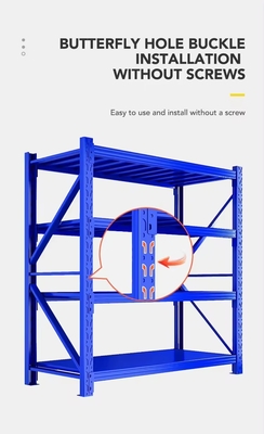 200KG Load Warehouse Medium Duty Racks Industrial Racking Systems Custom Color