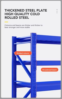 200KG Load Warehouse Medium Duty Racks Industrial Racking Systems Custom Color