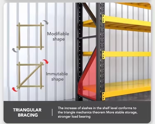 Customized Colour Medium Duty Warehouse Rack / Medium Duty Storage Rack with Adjustable Features