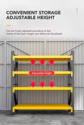 Customized Colour Medium Duty Warehouse Rack / Medium Duty Storage Rack with Adjustable Features