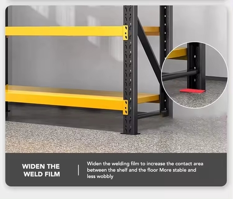 Customized Colour Medium Duty Warehouse Rack / Medium Duty Storage Rack with Adjustable Features