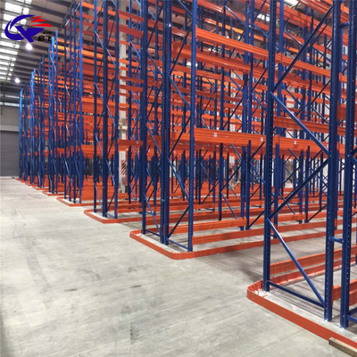 Adjustable Weight Capacity Pallet Racking 3-10 Levels for Narrow Aisle Storage Forklift Accessible