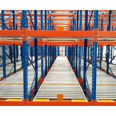 Customized Q235B Steel Pallet Glide Back Rack System with Adjustable Beam Levels