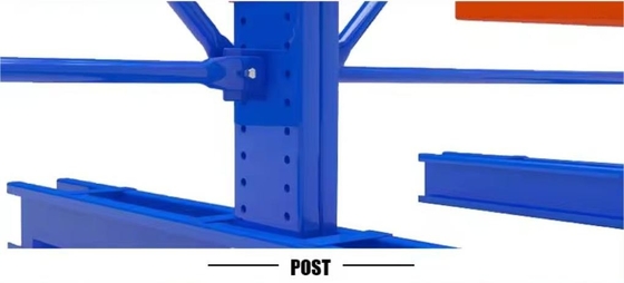 Heavy Duty Cantilever Warehouse Racking Shelf  With 24 Inches Arm Length
