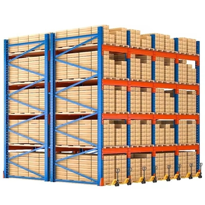 Steel Warehouse Medium Duty Racking Multi Tier Shelving In Industrial Setting