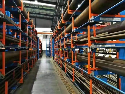 Customized Steel Cantilever Racking For Cable Roll Drum Storage In Warehouse