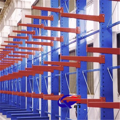 Heavy Load Steel Storage Systems Cantilever Warehouse Racking With Adjustable Level
