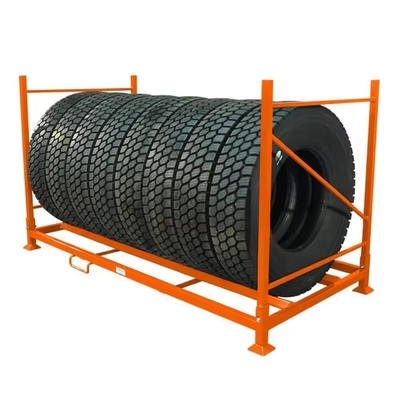 Adjustable Height Foldable Tyre Racking System for Customizable Aircraft Tire Storage