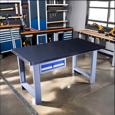 Workshop Garage Lab Steel Tool Storage Cabinet Table Workbench With Raw Material Q235