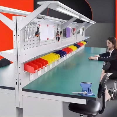 Customized Grade Heavy-Duty Garage Workbench With Fixed Mobility And Combined Cabinets