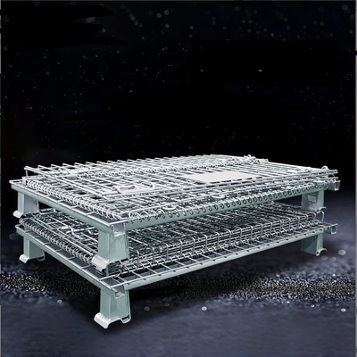 800*600*640 Heavy Duty Folding Storage QF-Storage Cage with Powder Coating