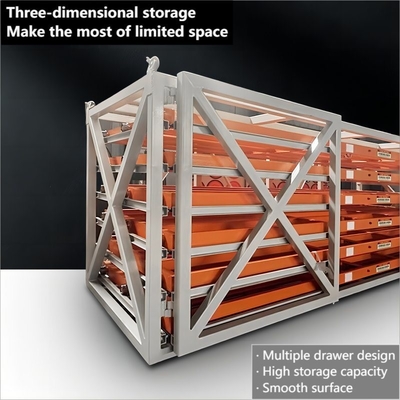 Heavy Duty Metal Sheet Racking Drawer Roll-out Storage Rack for Warehouse Height 0-5m