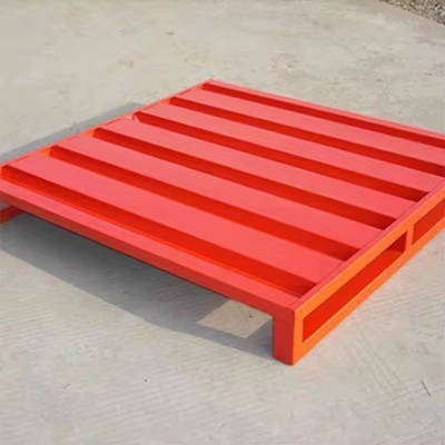 2 Way Forklift Entry Heavy Duty Steel Pallet for Warehouse 0-5m Height Durable Design