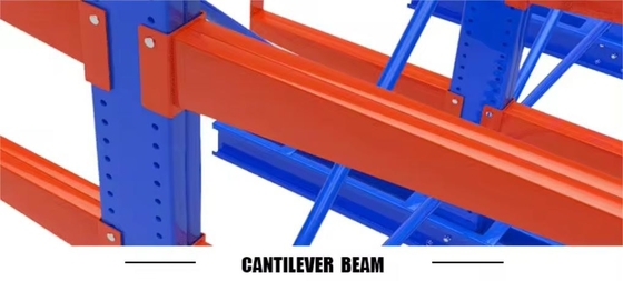 Heavy Duty Cantilever Warehouse Racking Shelf  With 24 Inches Arm Length