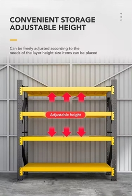 Serviceability Light Duty Industrial Steel Storage Shelves Units with Powder Coating