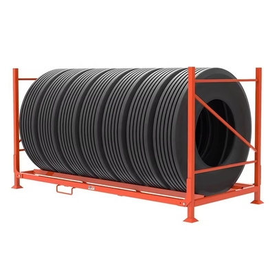 Adjustable Height Foldable Tyre Racking System for Customizable Aircraft Tire Storage