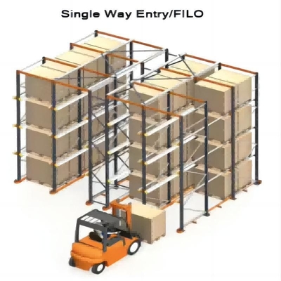 Powder Coating Warehouse Storage Radio Shuttle Rack System For Space-Saving Storage