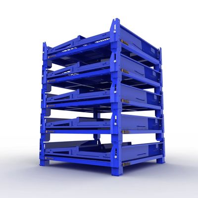100-1500 kg Kapazität Stackbare Stahlpalettenregalkäfige für dauerhafte Lagerung